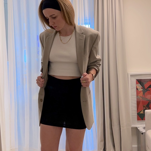 Vintage Jackets & Blazers - Vintage Oversized Blazer Tan MADE IN CANADA